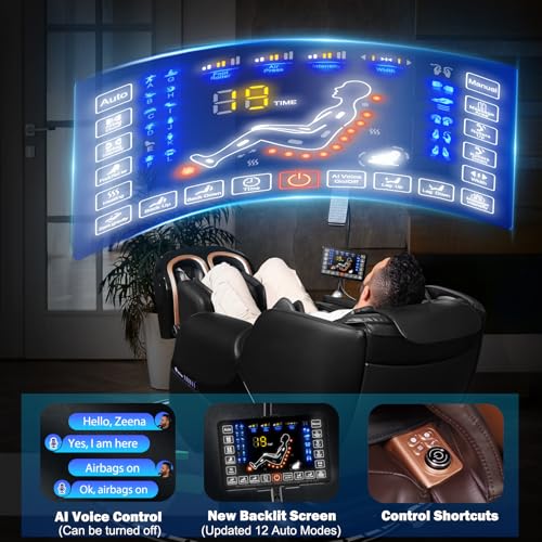 Zero Gravity SL-Track Shiatsu Massage Recliner Chair with Heat S61546
