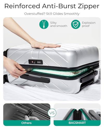 Carry On Luggage 22x14x9 with TSA Lock, Hardside Spinner Suitcase 20 Inch J7440
