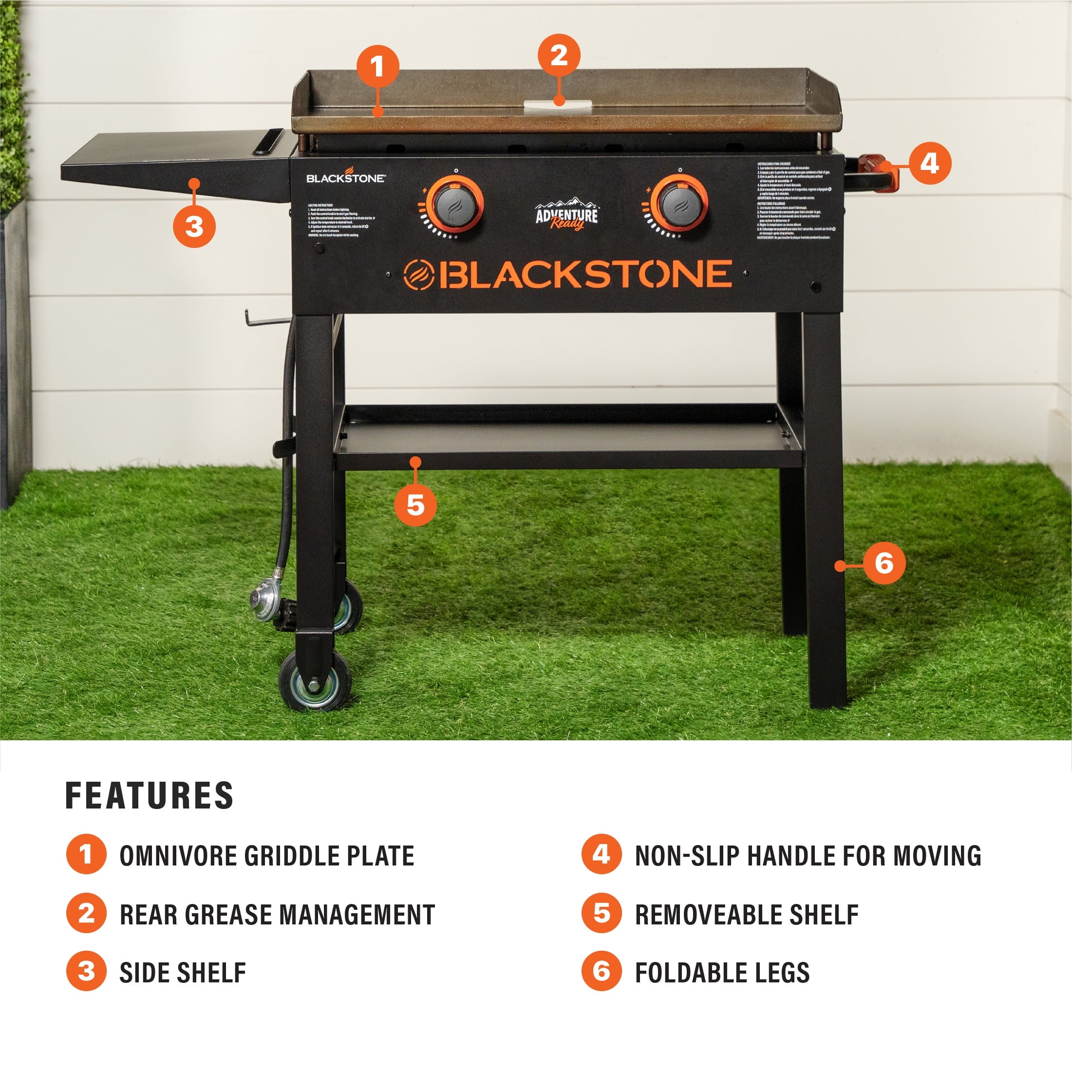 28" 2-Burner Propane Griddle with Omnivore Plate Z1719