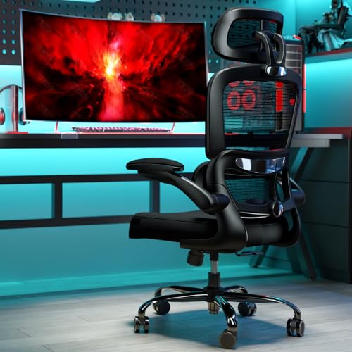 Ergonomic Mesh Office Chair with Wheels, High Back, 330 LBS Capacity A84765