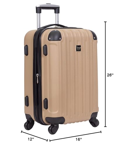Hardside Luggage 4-Piece Set, Black D65508