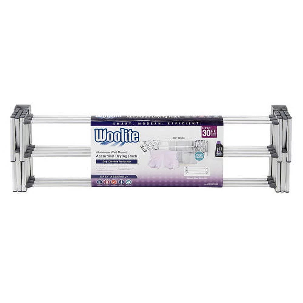 Accordion Wall Drying Rack Collapsible Aluminum C728989
