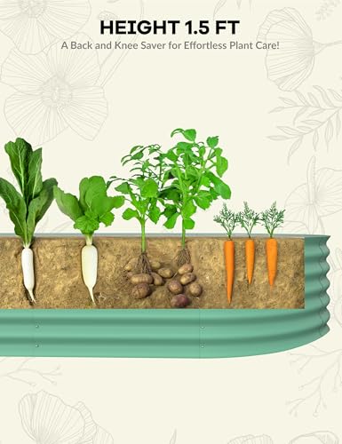 Galvanized Raised Garden Bed for Vegetables, Fruits and Flowers V33720