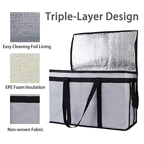 Insulated Food Delivery Bag Hot Cold Meal Carrier F1699