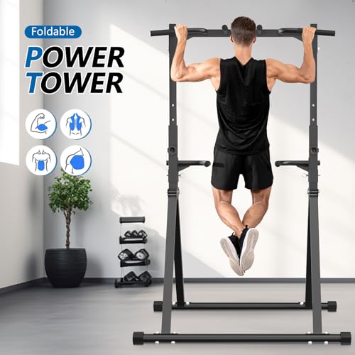 Pull Up Bar Dip Station for Home Gym Strength Training C855
