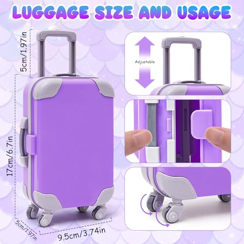 18 Inch Doll Travel Set with Suitcase, Dress, and Accessories B481
