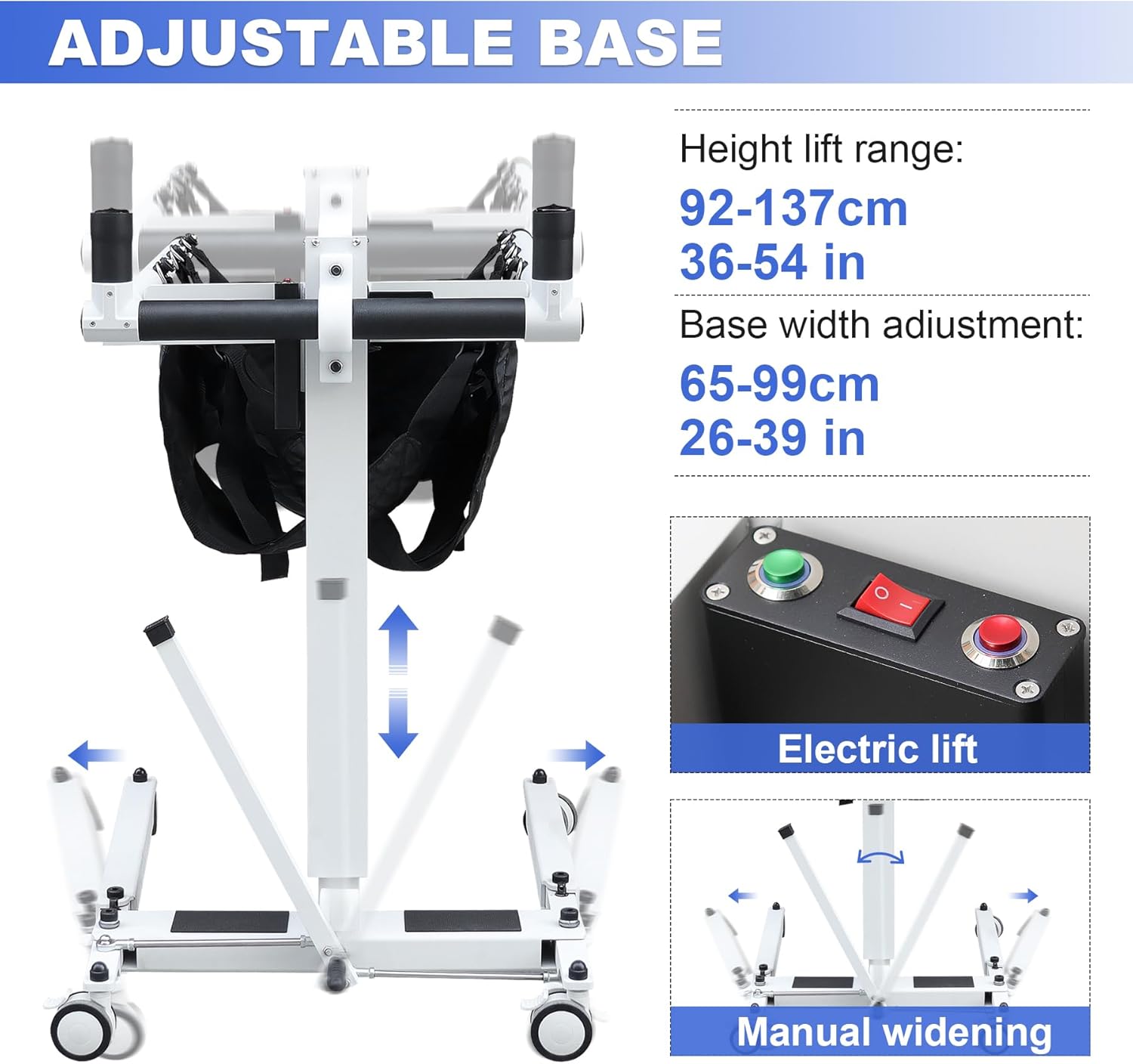 Electric Patient Transfer Lift Chair for Wheelchair to Car Use A247230