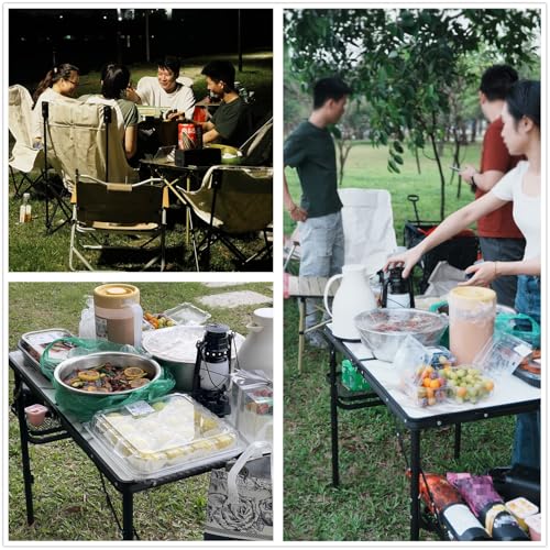 Folding Camping Table Small 2ft, Portable with Extra Space, Aluminum V581