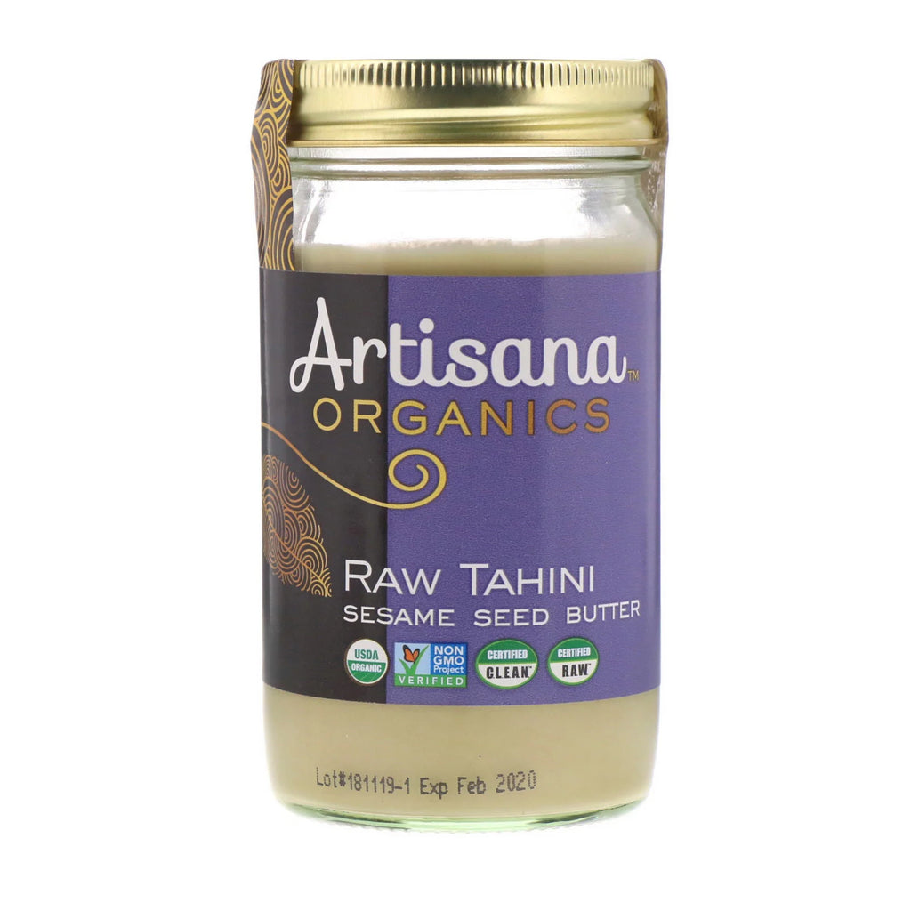 Organic Raw Tahini Sesame Seed Butter 14 oz Pack of 2 Y310826