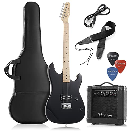 Electric Guitar with 10-Watt Amp, Black - Right Handed Beginner Kit C825707