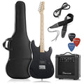 Electric Guitar with 10-Watt Amp, Black - Right Handed Beginner Kit C825707