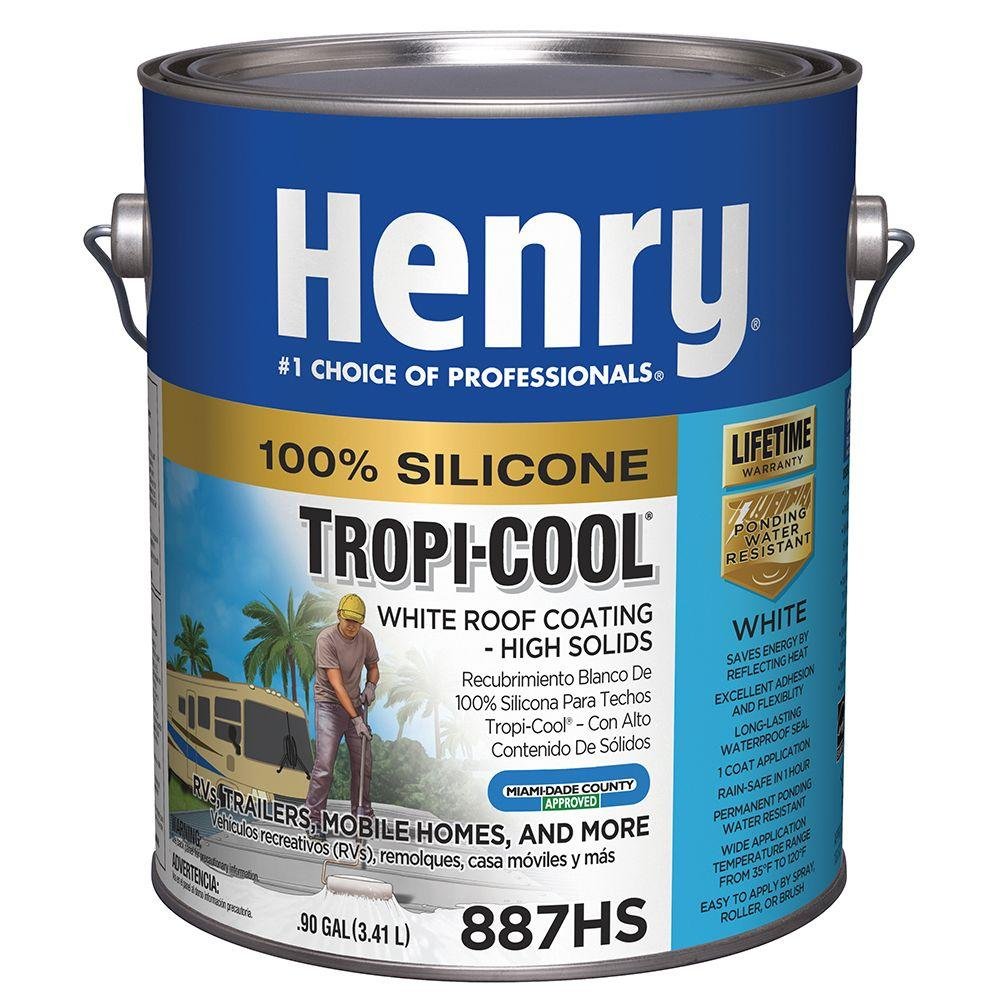 Henry Coating ROOF Silicone WHT .90G HE887HS042