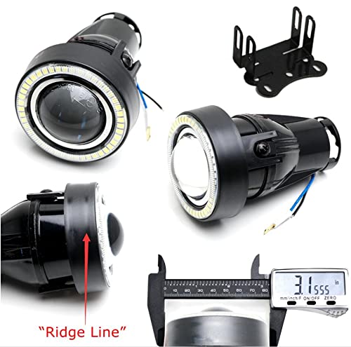 3-Inch Projector Fog Light Kit with Red LED Halo Ring X365459
