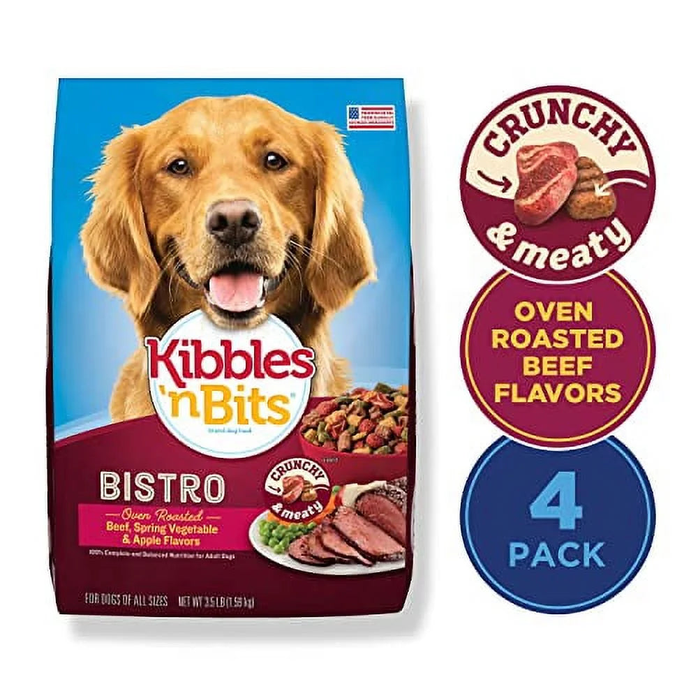 Oven Roasted Beef Flavor Dry Dog Food, 3.5 Pound Bag (Pack of 4) R1450