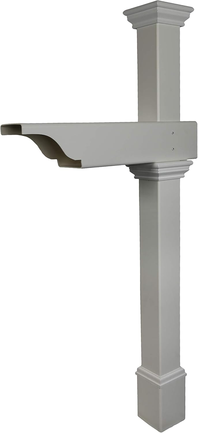 Classica Mailbox Post, White Z8644