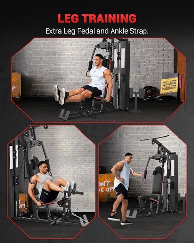 Full Body Home Gym Machine with 150LBS Weight Stack V448592