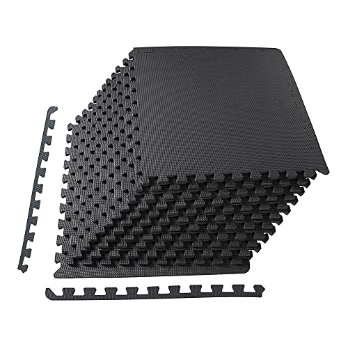 Puzzle Exercise Mat with EVA Foam Interlocking Tiles for MMA, Gymnastics and Home Gym H787