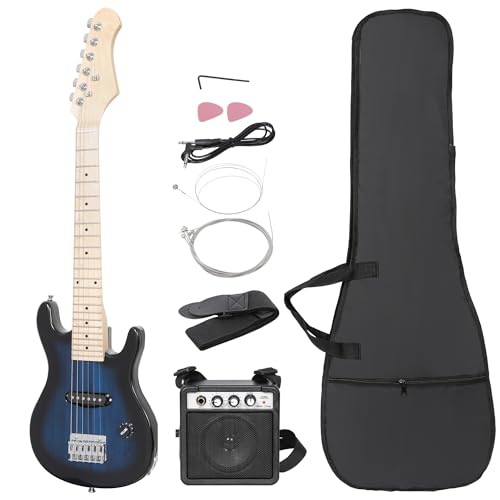 Electric Guitar Starter Kit for Kids with 5W Amplifier, Black F2968