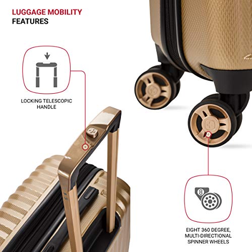 Expandable Hardside Luggage with Spinner Wheels and TSA Lock, Carry-On 19-Inch X51908