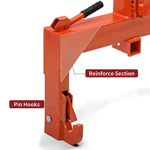 3 Point Quick Hitch, 3000 lbs with 2" Receiver for Category 1 & 2 Tractors L44524