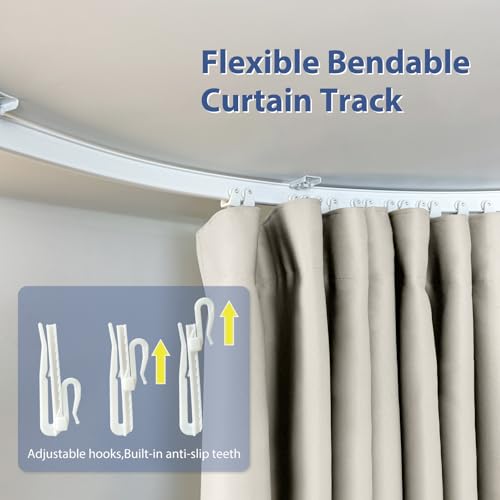 Room Divider Curtain Track Set, Blackout Panel, 8.3ft Wide A844312