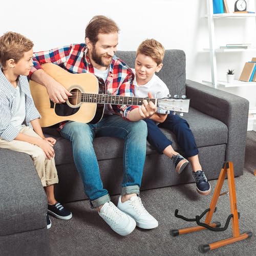 Wood Guitar Stand Foldable for Acoustic Electric Bass V5101