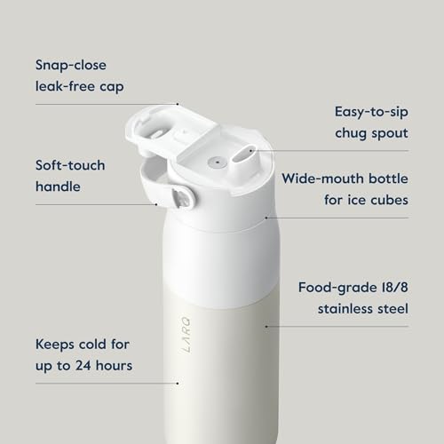 Insulated Stainless Steel Water Bottle with Silicone Handle, 34oz Z278258