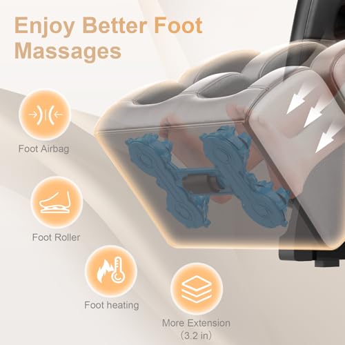 Zero Gravity Full Body Massage Chair with Heating and Foot Massage R685