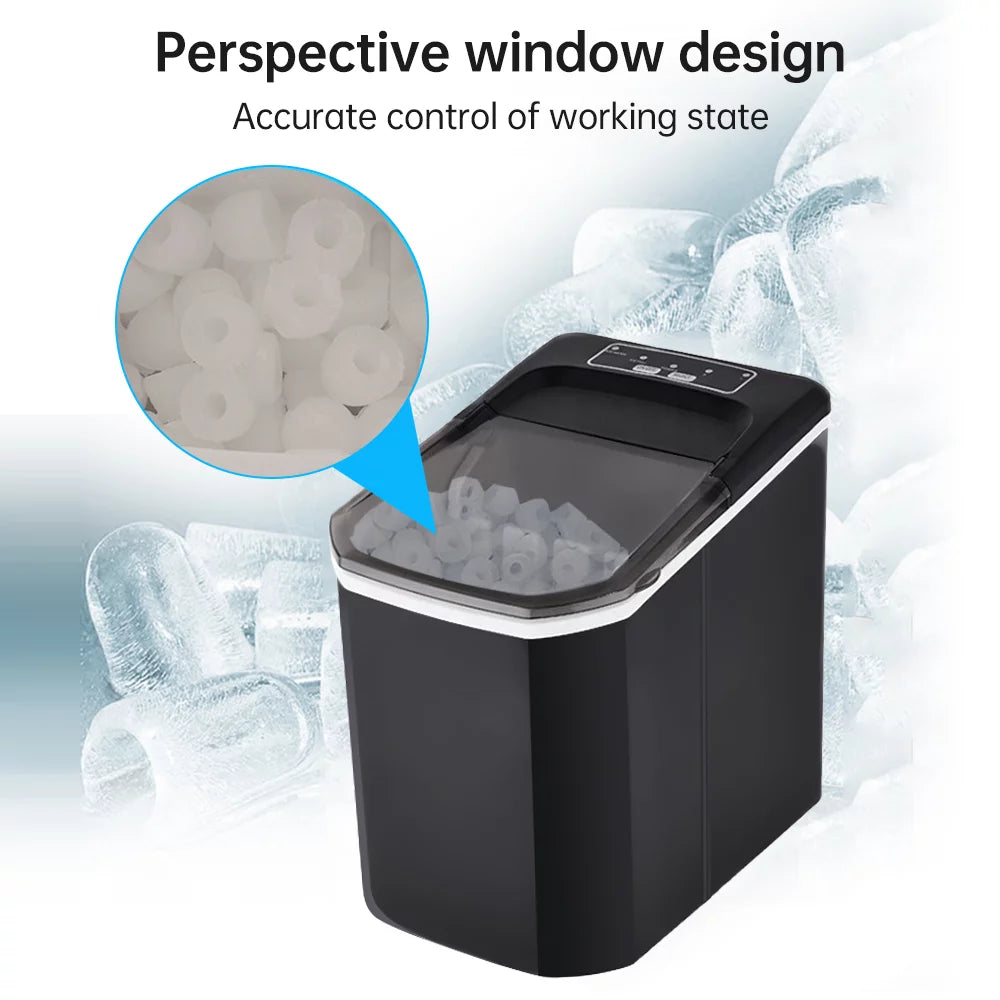Countertop Ice Maker, Self-Cleaning, 2 Ice Sizes V6129