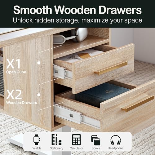 Standing Desk with 4 Drawers, Height Adjustable Electric Sit Stand Desk X5121