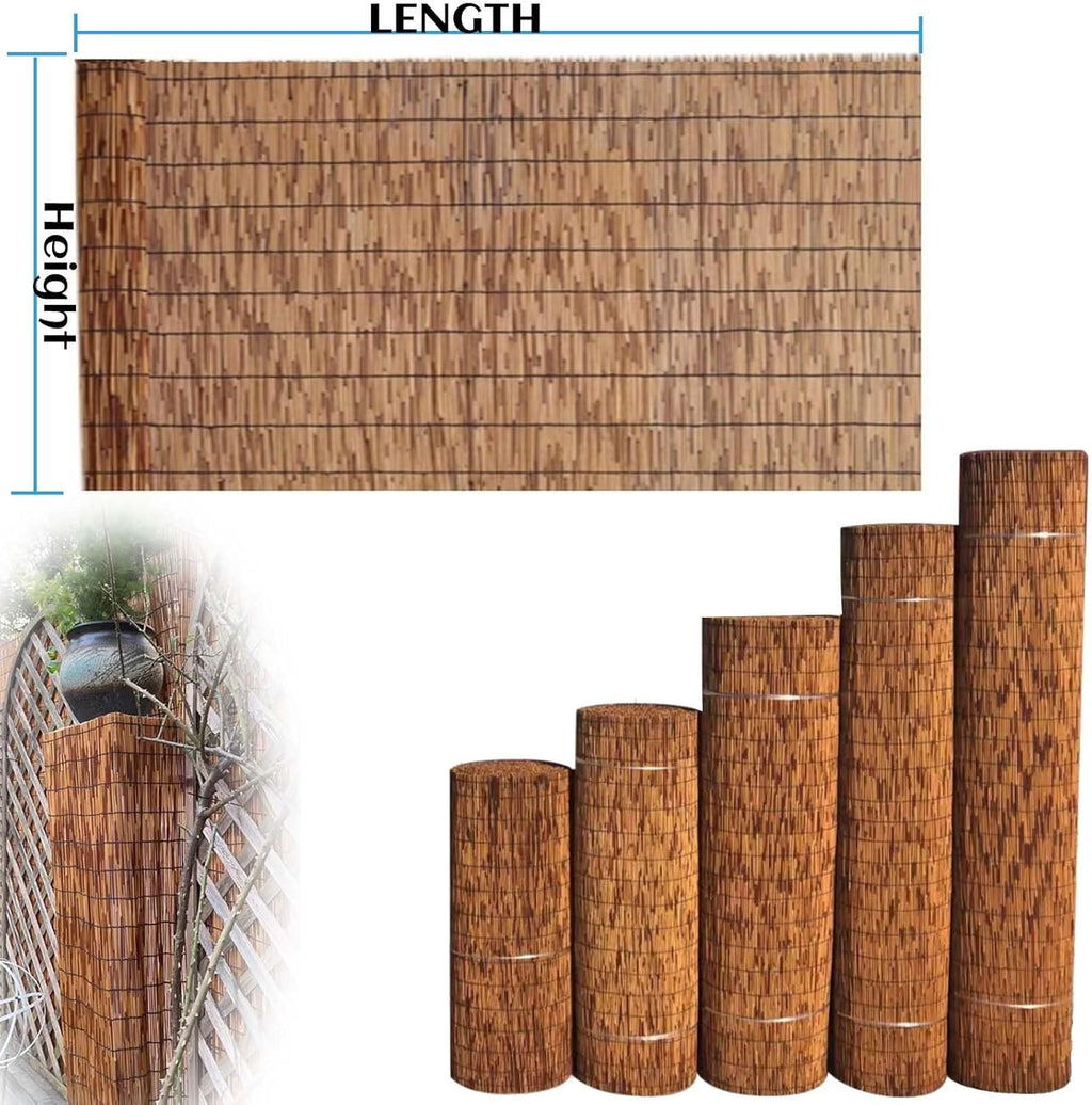 Bamboo Fencing Roll 2x10ft Outdoor Privacy Garden Fence L99329