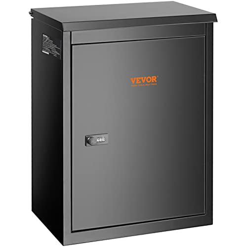 Extra Large Wall Mounted Lockable Parcel Drop Box, Galvanized Steel, Waterproof V627
