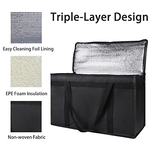 Insulated Food Delivery Bag Hot Cold Meal Carrier F1699