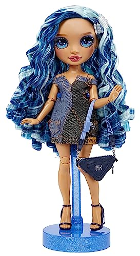 Blue 11" Fashion Doll and Playset with 2 Outfits and Accessories V632