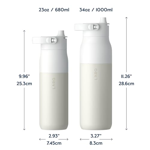 Insulated Stainless Steel Water Bottle with Silicone Handle, 34oz Z278258