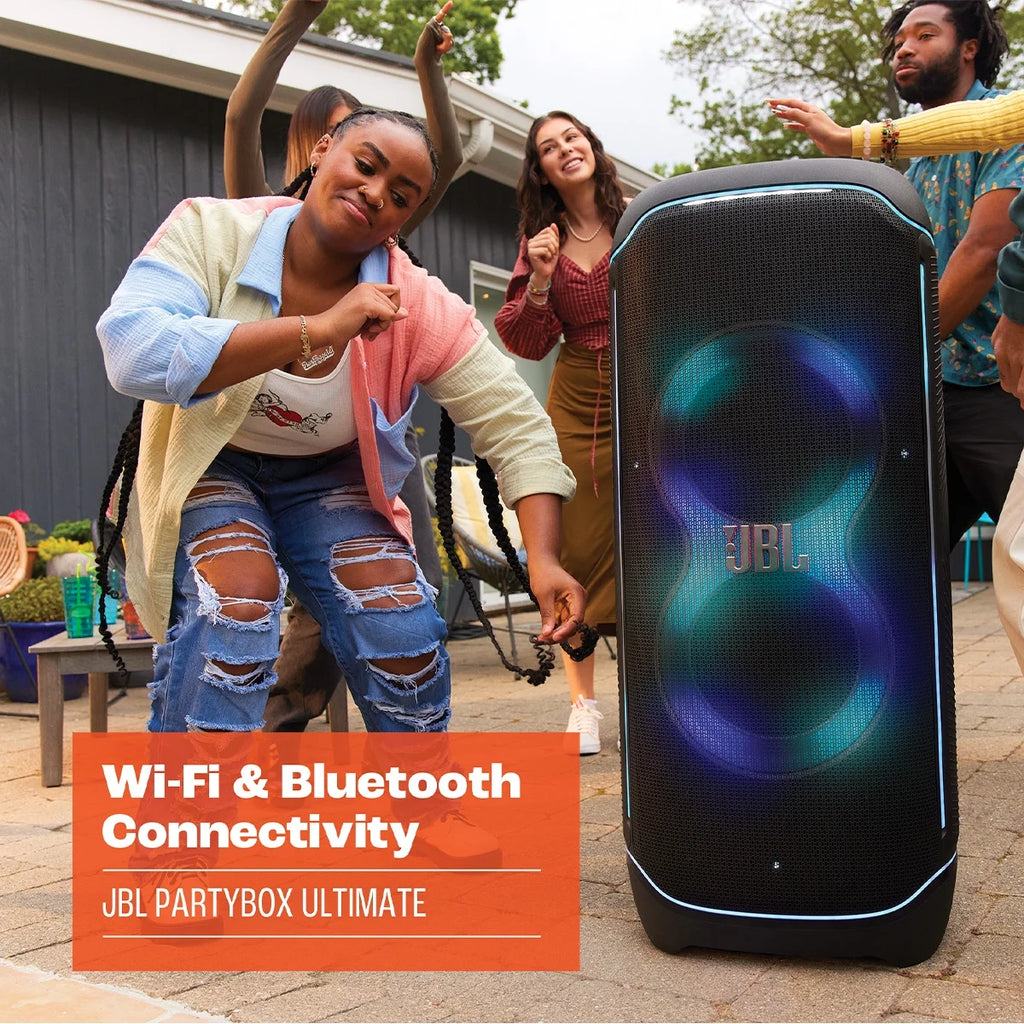 Waterproof Wi-Fi Party Speaker with Dolby Atmos and Lighting Effects O718305
