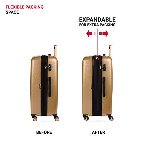 Expandable Hardside Luggage with Spinner Wheels and TSA Lock, Carry-On 19-Inch X51908