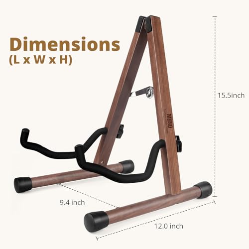 Wood Guitar Stand Foldable for Acoustic Electric Bass V5101