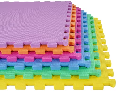Puzzle Exercise Mat with EVA Foam Interlocking Tiles for MMA, Gymnastics and Home Gym H787