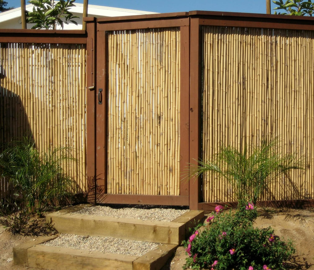 Natural Bamboo Fencing Decorative Rolled Fence Panel F419785