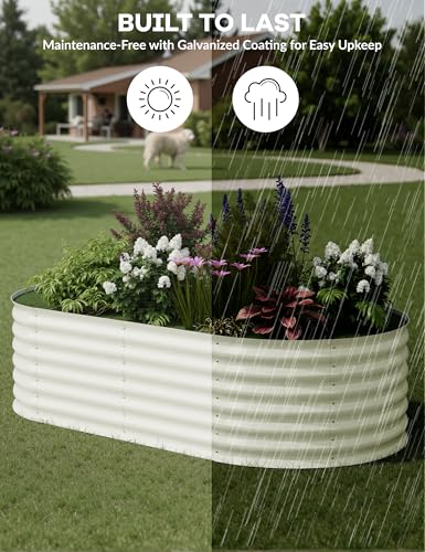 Galvanized Raised Garden Bed for Vegetables, Fruits and Flowers V33720