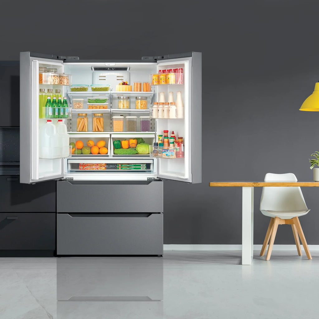 2 Piece Kitchen Appliance Package with 30" Gas Range & French Door Refrigerator G9093