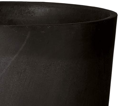 Contempo Tall Round Planter, 13 by 13 by 28-Inch, Black Q850336