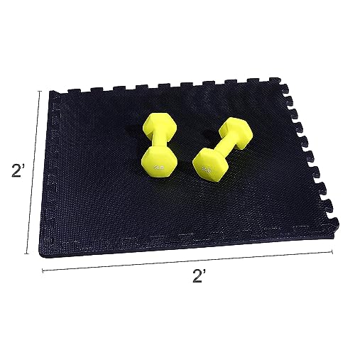 Puzzle Exercise Mat with EVA Foam Interlocking Tiles for MMA, Gymnastics and Home Gym H787