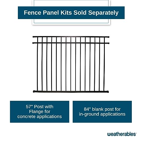 Aluminum Fence Kit for Backyard and Garden Fencing, Powder-Coated V953167