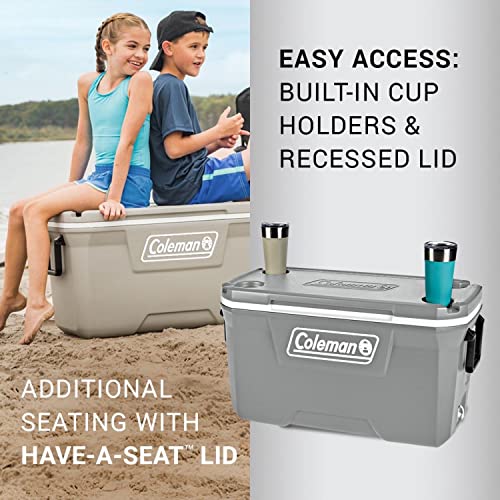 Insulated Portable Hard Cooler, Leak-Resistant, Keeps Ice up to 5 Days N135