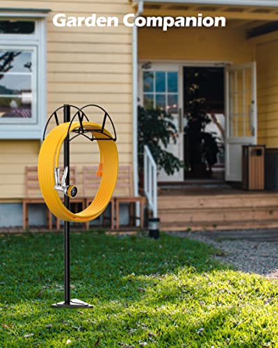 Metal Garden Hose Holder Stake, Freestanding, Heavy Duty H23236