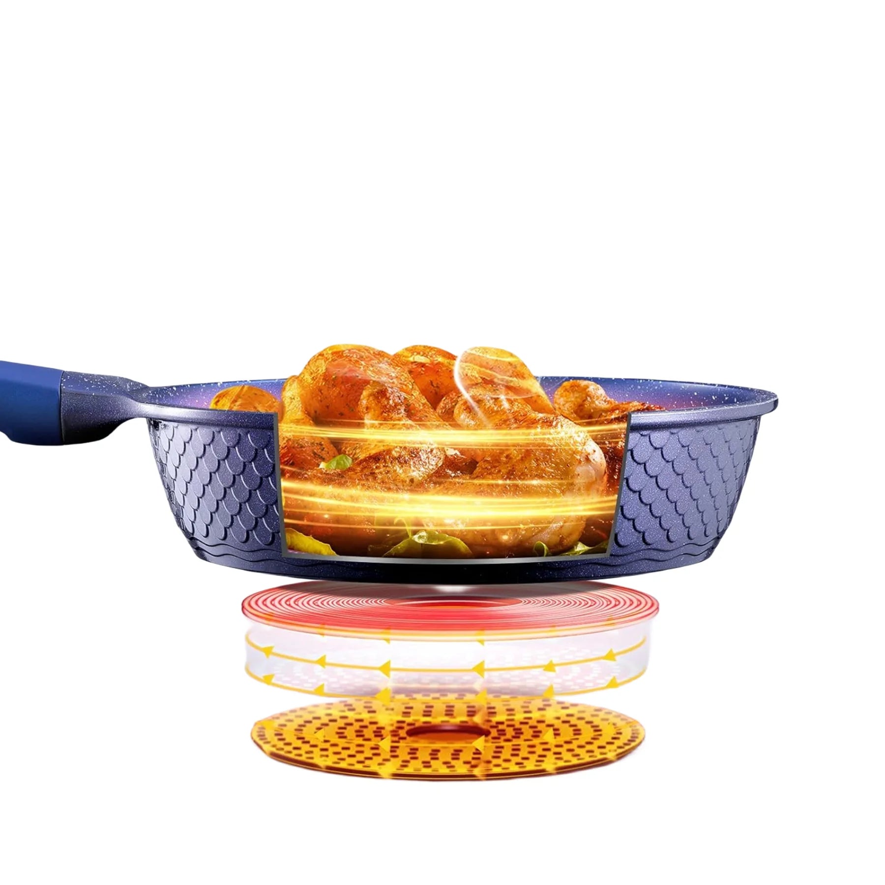 Nonstick Small Frying Pan with Lid, 8 Inch Z846