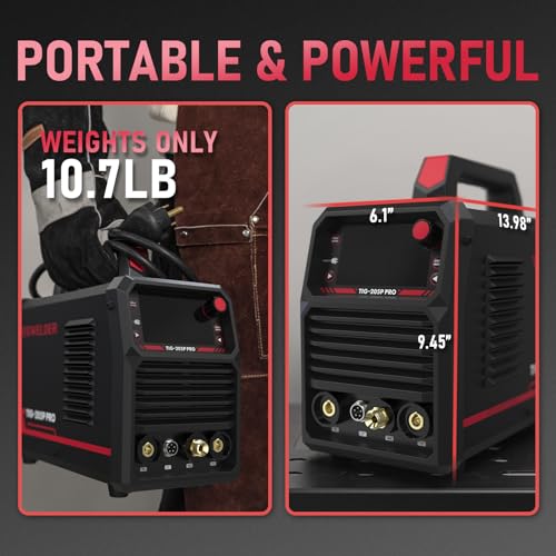 200A AC/DC TIG Welder with Pulse, Dual Voltage N27733