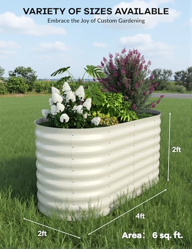 Galvanized Raised Garden Bed for Vegetables, Fruits and Flowers V33720